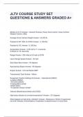 JLTV COURSE STUDY SET QUESTIONS & ANSWERS GRADED A+