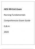 HESI RN Exit Exam (NCLEX Prep) Nursing Fundamentals Comprehensive Exam Guide