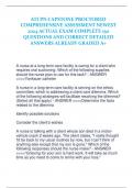 ATI PN CAPSTONE PROCTORED COMPREHENSIVE ASSESSMENT NEWEST 2024 ACTUAL EXAM COMPLETE 150 QUESTIONS AND CORRECT DETAILED ANSWERS ALREADY GRADED A