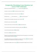 Straighterline Microbiology Exam 4 Questions And Answers With Verified Quiz