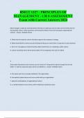 BMGT 1327 - PRINCIPLES OF MANAGEMENT - CH 8 ASSESSMENT Exam with Correct Answers 2024