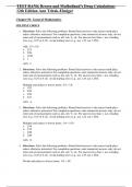 Test Bank Brown and Mulholland’s Drug Calculations 12th Edition Ann Tritak-Elmiger, Margaret Daingerfield . 9780323809863. Chapters 1-12.