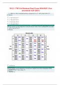 WGU C785 OA Biochem Final Exam 2024/2025 (New assessment style Q&A)