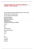 Helicopter Night Vision Goggle Ops (HNVGO) &  A.M.R.M. / C.R.M. Training. Helicopter Night Vision Goggle Ops (HNVGO) & A.M.R.M. / C.R.M. Training.