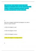 HESI CRITICAL CARE NEWEST EXAM 2024-2025 COMPLETE TESTBANK WITH ACTUAL QUESTIONS AND CORRECT VERIFIED ANSWERS|ALREADY GRADED A+/100% GUARANTEED TO PASS CONCEPTS