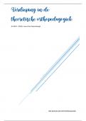 Samenvatting Verdieping in de theoretische orthopedagogiek (VTO) 3e BACH Orthopedagogie HoGent