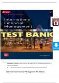 Solution Manual for International Financial Management, 9th International Edition By Cheol Eun, Bruce G. Resnick, Verified Chapters 1 - 21, Complete Newest Version