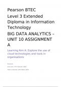 UNIT 10  BIG DATA ANALYTICS ASSIGNEMNT A (Distinction)