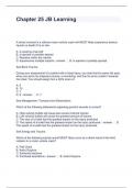 Chapter 25 JB Learning Questions and Answers 2024