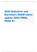 2024 Solicitors and Barristers EXAM latest update 2024 FINAL PASS A+