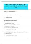 STRAIGHTERLINE MICROBIOLOGY CorrectAnswered Questions| Already Graded  A+ 