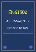 ENG1502 Assignment 2 (COMPLETE ANSWERS) 2024 (720307) - DUE 12 June 2024