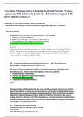 Test Bank Pharmacology A Patient-Centered Nursing Process  Approach, 11th Edition by Linda E. McCuistion Chapter 1-58 latest update 2024/2025