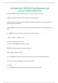 Straighterline CHEM101 Final Questions And Answers With Verified Tests