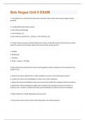 Bob Hogue Unit 5 EXAM New Update Actual Test with complete solution