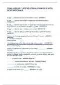 FINAL HIEU 201 LATEST ACTUAL EXAM 2019 WITH  BEST RATIONALE          At age___, a Spartan boy was sent to military school. - ANSWER-7    At age ___, a Spartan man became a soldier and was allowed to marry. -  ANSWER-20    At age ___, a Spartan man became 