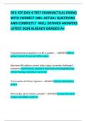 DEX IOT DAY 4 TEST EXAM(ACTUAL EXAM) WITH CORRECT 100+ ACTUAL QUESTIONS AND CORRECTLY  WELL DEFINED ANSWERS LATEST 2024 ALREADY GRADED A+   