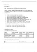 CHEM 121 Lab 1 Equipment, Safety, and Mass/Volume Measurement Portage learning