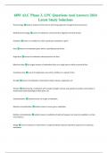 68W ALC Phase 3, LPC Questions And Answers 2024 Latest Study Solutions