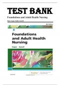 Test Bank for Foundations and Adult Health Nursing 8th Edition Kim Cooper Kelly Gosnell