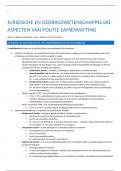 Samenvatting Juridische en Gedragswetenschappelijke Aspecten van Politie (GESLAAGD)