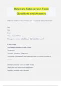 Delaware Salesperson Exam Questions and Answers