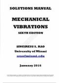 Solution Manual For  Mechanical Vibrations, 6th edition By Singiresu S. Rao 