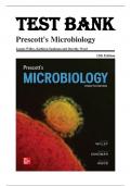 Test Bank for Prescott's Microbiology 12th Edition by Joanne Willey 9781264088393, Chapter 1-42 Complete Guide.