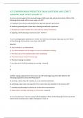 ATI COMPREHENSIVE PREDICTROR EXAM QUESTIONS AND CORECT  ANSWERS 2024 LATEST GRADED A+ A nurse on a med surge unit has recieved change of shift report and will care for 4 clients. Which of the  following clients needs will the nurse assign to an AP?