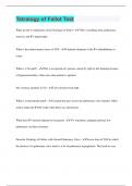 Tetralogy of Fallot Test