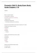 Prometric CNA FL Study Exam Study Guide Chapters 1-10