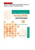 Test Bank for Timby's Fundamental Nursing Skills and Concepts 12th Edition by Donnelly-Moreno.