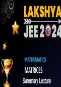 IIT JEE CLASS 12 MATHEMATICS HANDWRITTEN NOTES