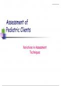 NRS434V v10R Pediatric Assessment Student 