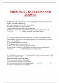 NR509 Week 7 QUESTIONS AND ANSWER 2024/25