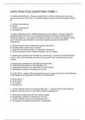 CAPA PRACTICE QUESTIONS FORM 1