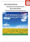 Solution Manual for Intermediate Accounting (Volume 2), 8th Canadian Edition By Beechy & Conrod, Verified Chapters 12 to 22, Complete 