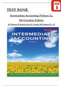 Test Bank For Intermediate Accounting (Volume 2), 8th Canadian Edition By Beechy, Conrod, Verified Chapters 12 to 22, Complete