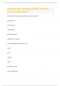 Lab Animal- random IACUC & Short Course Questions & Answers Already Graded A+