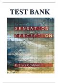 Test Bank For Sensation and Perception 9th Edition by E. Bruce Goldstein, Laura Cacciamani||ISBN 978-0357446478||All Chapters||Complete Guide A+