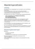 samenvatting - waarderen - syllabus waarderingsmethodes 