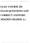 IAAO -COURSE 201 EXAM QUESTIONS AND CORRECT ANSWERS 2024/2025 GRADED A+.