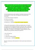 NEW AANP FNP ACTUAL EXAM 2024/2025 WITH  300 REAL EXAM QUESTIONS AND CORRECT  ANSWERS (100% CORRECT VERIFIED  ANSWERS) ANNP FNP/ AGPCNP PSI/ AANP  EXAM REVIEW 2024 (BRAND NEW!!)