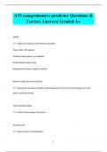 ATI comprehensive predictor Questions &  Correct Answers/ Graded A+