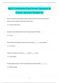 BQA Certification Final Exams Questions &  Correct Answers/ Graded A+