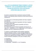 2024 ATI LEADERSHIP PROCTORED LATEST  VERSION -ATI LEADERSHIP PROCTORED  EXAM QUESTIONS AND DETAILED  ANSWERS BRAND NEW!! A nurse in a prenatal clinic is caring for a group of clients.  Which of the following clients should the nurse recommend for  confer