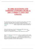 ICS 800c QUESTIONS AND VERIFIED ANSWERS| GRADE A| 100% CORRECT (2024/ 2025 UPDATE)