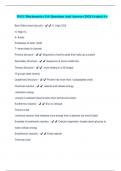 WGU Biochemistry OA Questions And Answers 2024 Graded A+