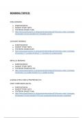 IGCSE Chemistry - Bonding topics  (summary notes)