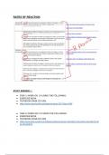 IGCSE Chemistry - Rates of reaction  (summary notes)